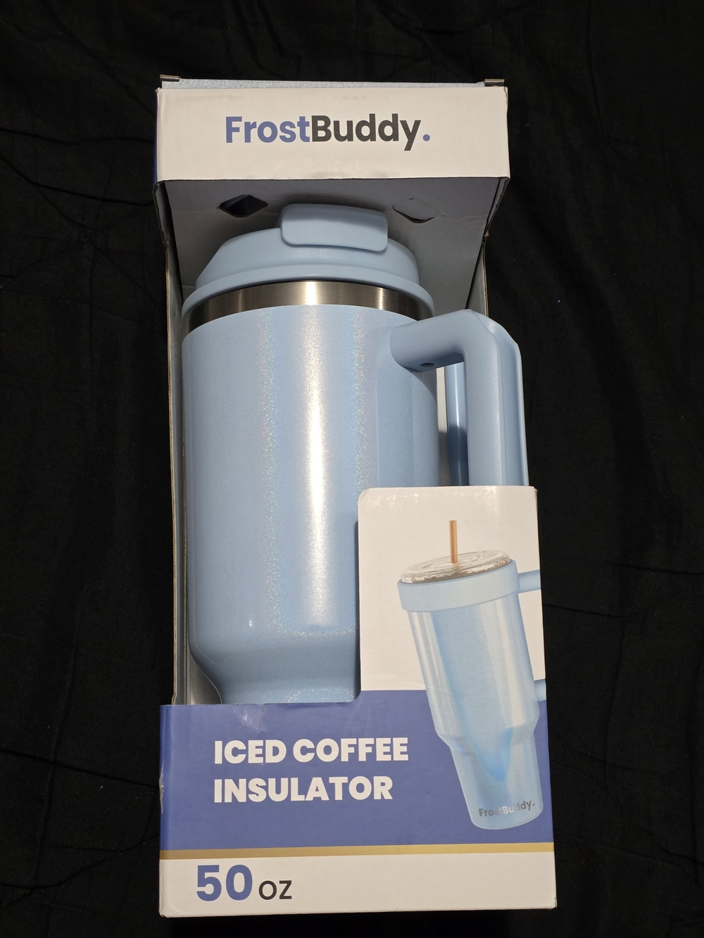Frost Buddy Thicc 50oz Sky Blue Glitter